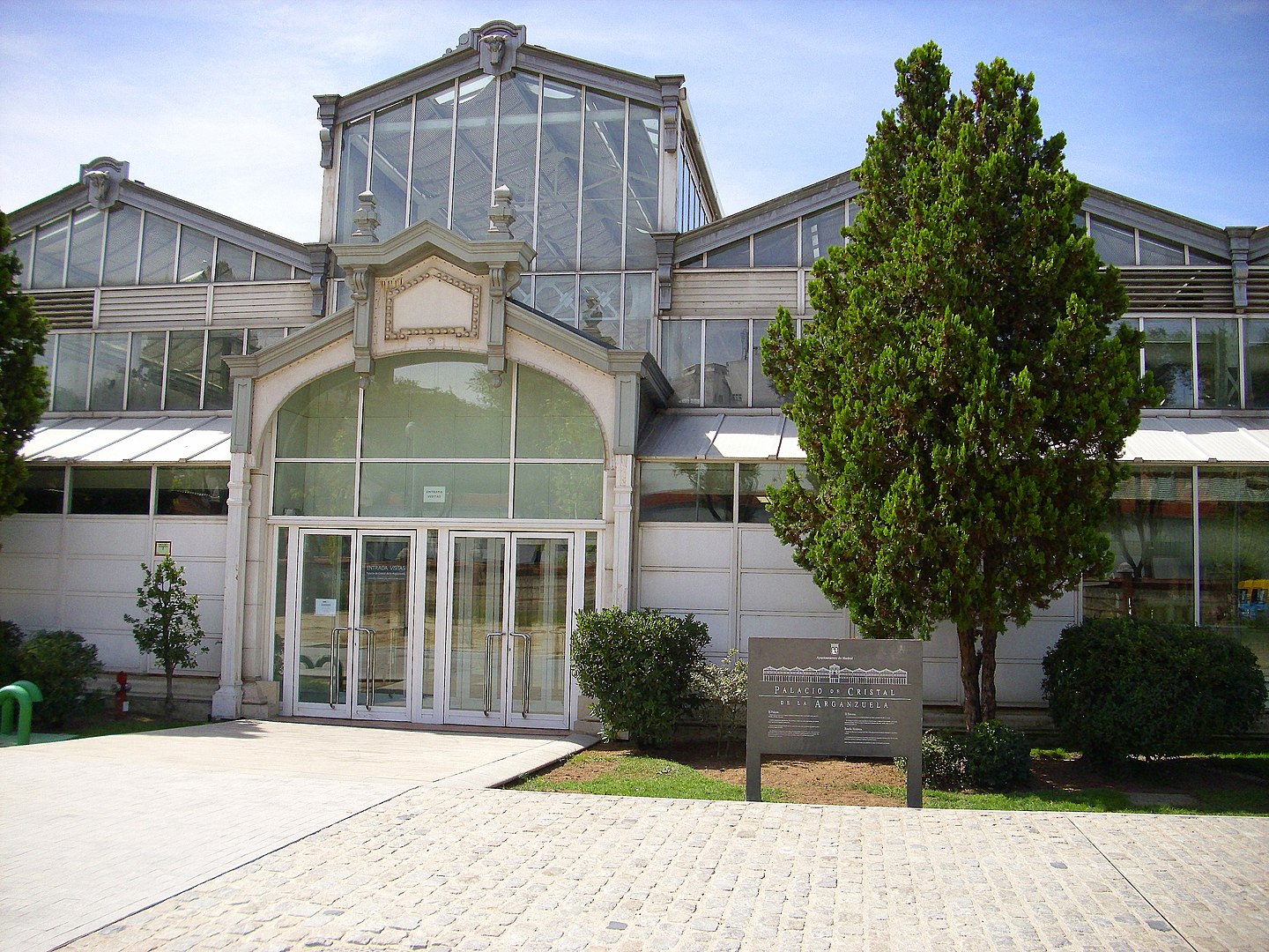 Palacio de Cristal de Arganzuela, entrada del invernadero